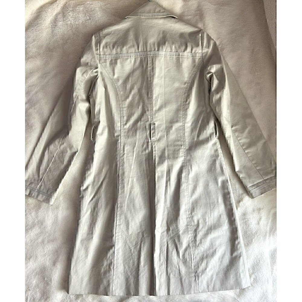 Boden Womens Trench Coat Khaki 6 *no belt* Academia Classiccore Closet Staple - Picture 6 of 16
